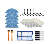 Vacuum Robot Cleaner Parts Side Brush Primary Dust Filter Mop Hepa Filter For V5 V5s V3 V3s V5pro V50 V55 X5 V5s Pro (Color : 28pcs)