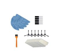 Vacuum Robot Cleaner Parts Side Brush Primary Dust Filter Mop Hepa Filter For V5 V5s V3 V3s V5pro V50 V55 X5 V5s Pro (Color : 27pcs)