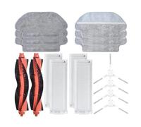 Vacuum Roller Side Brush Parts，Compatible For Xiaomi S10 S12 B106GL Vacuum Cleaner Hepa Filter Wet Dry Mop Cloth Rags Accessories (Color : Group D)