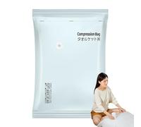 Vacuum Seal Bags, Compression Garment Pack, Reusable Waterproof Storage, Space Saver Organizer, 10 Packs Clear Bags for Moving, Travel, Closet and Dorm Use