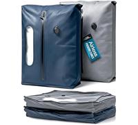 Vacuum Seal Bags for Clothing Travel Airless PacPro 48L, Carry-On Compression Packing Cubes for Luggage and Backpacks, Pump-free Air Valve (Large, Set of 2)