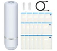 Vacuum Sealer - 15 Reusable Bags Tool,Handheld Vacuum Sealer,for Family Friends Adults Men Women Home Kitchen Indoor Shop Home Kitchen Indoor