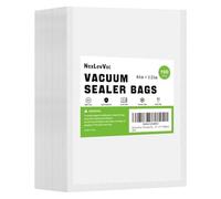 Vacuum Sealer Bags 100 2.7x4 Inch Seal A Meal Bags Puncture Prevention Commercial Grade Precut Seal Bags Food Vacuum Bags For Storage Vacuum Sealing compatible with Machine Food (Clear, One Size)