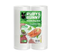 Vacuum Sealer Bags,2 Rolls 11 in x 50 ft Seal Bags,Meal Prep and Sous Vide.4 Mils+13 Mils Thickened Surface,Heavy Duty,Commercial Grade,BPA Free,Customized Size Bag