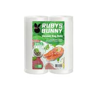 Vacuum Sealer Bags,2 Rolls 8 in x 50 ft Seal Bags,Meal Prep and Sous Vide.4 Mils+13 Mils Thickened Surface,Heavy Duty,Commercial Grade,BPA Free,Customized Size Bag