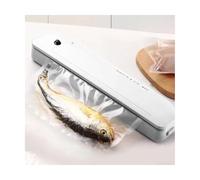 vacuum sealer， Compact Machine For Preservation Powerful Vacuum Sealing Fully Automatic Sealer(White+100 Bags)