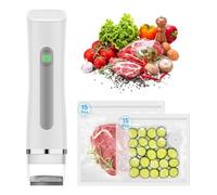 Vacuum Sealer,Compact Vacuum Sealer Handheld Automatic Machine For Food Fresh With 30 Reusable Vacuum Seal Bags