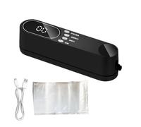 Vacuum Sealer for Travel Compact Food Bag Sealing Tool | Mini Cordless Vacuum Sealer for Dormitory Hotel Restaurant Apartment Businesses Rental Kitchen Black