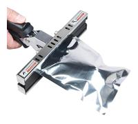 Vacuum Sealer Machine, 200mm~400mm Heat Seal Packing System, Double-Sided Heating, 7 Adjustable Temperatures, 15mm Sealing Width for Foil, Kraft, Mylar Bags
