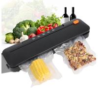 Vacuum Sealer Machine, 5 Modes for Food Preservation Seal Vacuum Packing Machine, with 20pcs Vacuum Sealer Bags and Built-in Cutter, 15 Seconds Fast Sealing Multi-Function Black Vacuum Sealer, Gekufa