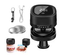 Vacuum Sealer Machine Canning Equipment, Food Vacuum Sealer Machine for Mason Jars, 10-20s Auto Sealing, 50 Min Runtime, 2 Lids Wide & Regular Mouth, with Jar Opener