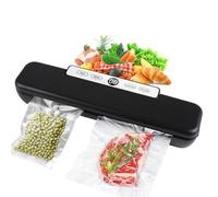 Vacuum Sealer Machine Food Vacuum Sealers for Sous Vide Cooking, 5-in-1 Easy Options, Food Preservation with Vacuum Bags-Black