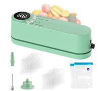 Vacuum Sealer Machine, Mini Vacuous Sealer for Food, 3 In 1 Multi Functional Wireless Handheld Portable Bag Sealer with 10 Sealed Bags for Preservation Snack and Storage Foods