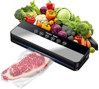 Vacuum Sealer Machine Strong Suction 5-in-1 Modes for Dry & Moist Foods food vacuum sealer machine Keep Meat Vegetables FreshLonger 30 Vacuum Bags Included Black