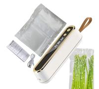 Vacuum Sealer | Portable Rechargeable Sealing Machine - Automatic Sealing Machine Includes Bags | For Home Storage Picnic Meat Travel Jars And Containers