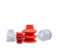 Vacuum Silicone Sucker SR-20 SR-25-3 Injection Molding Machine Manipulator | Red silicone vacuum sucker SR-20 SR-25-3 for injection molding machine manipulator strong suction durable(SR10)