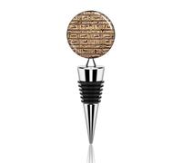 Vacuum Silicone Wine Bottle Stopper Egypt Hieroglyphics Wine Stopper & Preserver Reusable Beverage Bottle Sealer Keeps Fresh, Cute Wine Accessories, For Beer Oil Vinegar Bottles