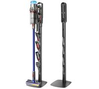 Vacuum Stand Holder for Dyson Gen5 V8 V15 V12 V11 V10 V7 V6, FrontLine Stable Metal Storage No-Drill Wall Floor-Standing, Space-Saving Organizer with 4 Hooks for Dyson Cordless Vacuum & Accessories