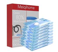 Vacuum Storage Bags,10 Small Space Saver Sealer Bags, Vacuum Bags for Clothes, Pillows, Comforters, Blankets, Beddings