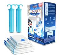 Vacuum Storage Bags - 12 Pack (2 Jumbo, 3 Large, 3 Medium, 2 Small) with 2 Hand Pumps | Reusable Airtight Space Saver Compression Bags for Clothes, Duvets, Comforters, Blankets & Bedding