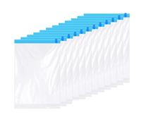 Vacuum Storage Bags 12 Pack Reusable Roll Up Compression Bags,40X60cm Medium Vacuum Storage Bags for Travel,Saving Storage Packing Bags