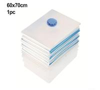 Vacuum Storage Bags Airtight Waterproof Space Saving Compression Pouches for Clothes Bedding Duvets with Double Seal Closure in Multiple S(60X70CM)