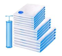 Vacuum Storage Bags - Clothes Storage Bag Vacuum Pack - Reusable Space Saver Bags, Extra Large Compressed Vaccum Storage Bags for Bedding - Vacuum Bags for Clothes - with Pump (6-Pack,80*100cm)