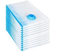 Vacuum Storage Bags for Clothes - 10pcs 40X50CM Reusable Clothes Storage Bags Vacuum Sealer Bags with Zip Seal Travel Space Saver Bags