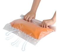 Vacuum Storage Bags for Clothes-8 Pcs Roll Up Compression Storage Bags,Reusable Clothes Vacuum 40x60cm Space Saver Bag for Clothes Travel Essentials, for Duvets Bedding, Quilts,Pillows No Pump Needed