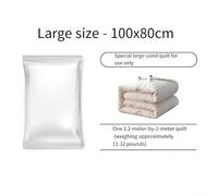 Vacuum Storage Bags, Large Transparent Compression Bags for Clothes Down Jackets Quilts Space-Saving Travel Moving Organiser with Seal for Wardrobe(80 * 100cm)