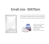 Vacuum Storage Bags, Large Transparent Compression Bags for Clothes Down Jackets Quilts Space-Saving Travel Moving Organiser with Seal for Wardrobe(50 * 70cm)