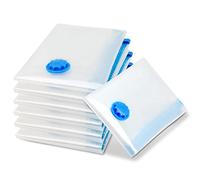 Vacuum Storage Bags Vacuum Pack Storage Bags for Clothes Duvets Bedding Dresses Comforters Blankets Pillows Travel Storage, Reusable Bags Double Zip Seal [Small, Medium, Larger] (12 pcs 70 x 50cm)