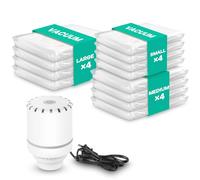 Vacuum Storage Bags with Electric Air Pump, 12 Pack (4 Large, 4 Medium, 4 Small) Storage Bags, Vacuum Bags for Clothes, Blanket, Duvets, Pillows, Comforters,Travel, Moving