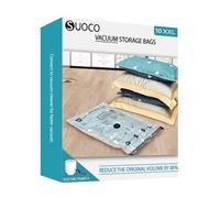 Vacuum Storage Bags with Electric Pump, Compression Packing Bags for Travel Luggage, Space Saver for Clothing Clothes Bedding Blankets Pillows, 10 X-Jumbo