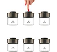 Vacuum Storage Jars Glass 6-Piece Set 450Ml Storage Jars Vacuum Seals Airtight
