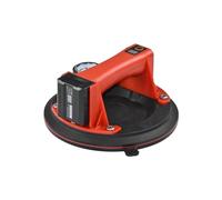 Vacuum Suction Cup, Electric Vacuum Suction Cup LED Intelligent with Pressure Gauge Air Pump Heavy Duty Lifter for Tile Glass Manual Lifting(9inch Type C Red)