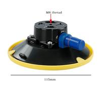 Vacuum Suction Cup Mount Glass Sucker Aluminium M8 Thread 115mm | This vacuum mount securely holds up to 31kg on smooth without the need drilling holes.