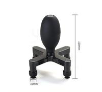 Vacuum Suction Cup Tool for LCD Screen Handling with 4-Claw Grip Silicone Construction 50Mm Diameter Black for Glass Lifter and Optical Lens Applications