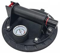 Vacuum suction lifter with pressure gauge for smooth, rough and textured surfaces up to 110 kg with case, glass lifter, plate lifter, vacuum lifter