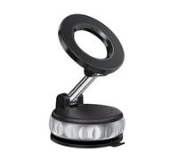 Vacuum Suction Magnetic Phone Holder, 2025 Upgraded Foldable Retractable Suction Cup Mount Magnetic Phone Mount for Your Car, 360° Adjustable Cell Phone Stand for Cars /Gyms/Mirrors/Smooth Surface