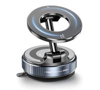 Vacuum Suction Magnetic Phone Holder for Magsafe [89+LBS Strongest Suction] 360° Adjustable Car Phone Mount & Retractable Vacuum Cell Phone Holders for All Phones Car/Mirror/Gym-Black