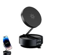 Vacuum Suction Phone Holder, Vacuum Suction Magnetic Phone Holder | 360 Degree Rotatable Windshield Smartphone Holder | Car Phone Mount