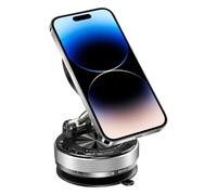 Vacuum Suction Phone Holder - Vacuum Suction Magnetic Phone Stand | Adjustable Foldable Bracket Car Accessories, Mobile Stand Cool Gadgets for Automobile Truck Gym