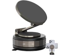 Vacuum Suction Phone Mount for Car, Dashboard Phone Holder | Magnetic Dashboard Phone Holder with Suction | Home Road-Trip Use the s