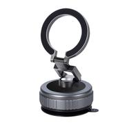 Vacuum Suction Smartphone Holder, Support for General Installation Compatible Car Air Extraction Compatible Car Accessories Smartphone Suction Assembly 360 Degree Rotation Foldable Stand
