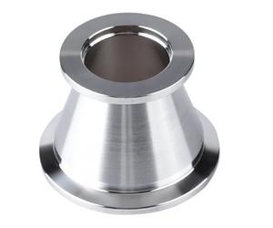 Vacuum Tapered Reducer 304 Stainless Steel Pipe Fitting Connector | This stainless steel vacuum tapered reducer features a high gloss mirror polish finish for reliable utility and style.
