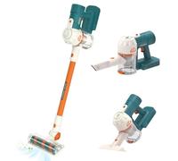 Vacuum Toy, Kids Vacuum Cordless Wall Hanging Toddler Cleaner Battery Realistic Working Powered Interactive Parent-Child Bonding Toddler Cleaning Set Gift, Not Included Battery