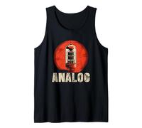 Vacuum Tube Amp Analog Vintage Retro 80s 90s Music Producer Tank Top
