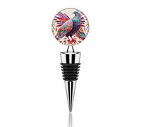 Vacuum Wine Stoppers Stainless Steel Colorful Pigeon Wine Bottle Stopper with Silicone Seal Reusable Wines Saver Pump Stoppers, Beverage Bottle Stopper, For Party Home Bar Wedding