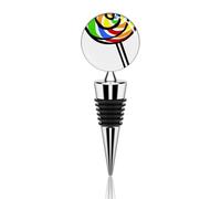 Vacuum Wine Stoppers Stainless Steel Lollipop Wine Bottle Stopper with Silicone Seal Reusable Wines Saver Pump Stoppers, Beverage Bottle Stopper, For Party Home Bar Wedding